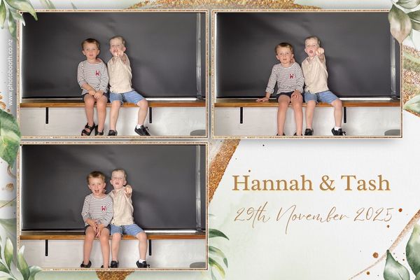 Hannah and Tash's Wedding Party - Selfie Central photo booth 