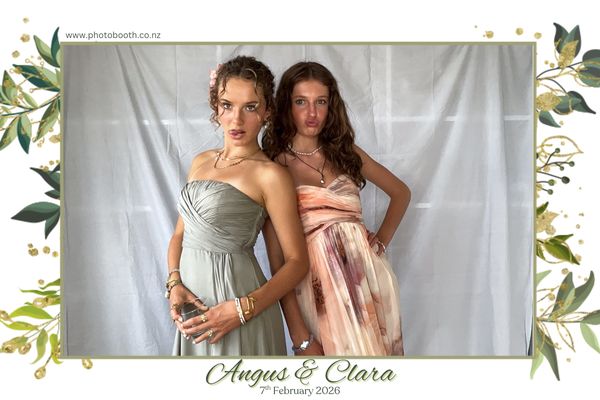Angus and Clara's Wedding - Selfie Central photo booth 