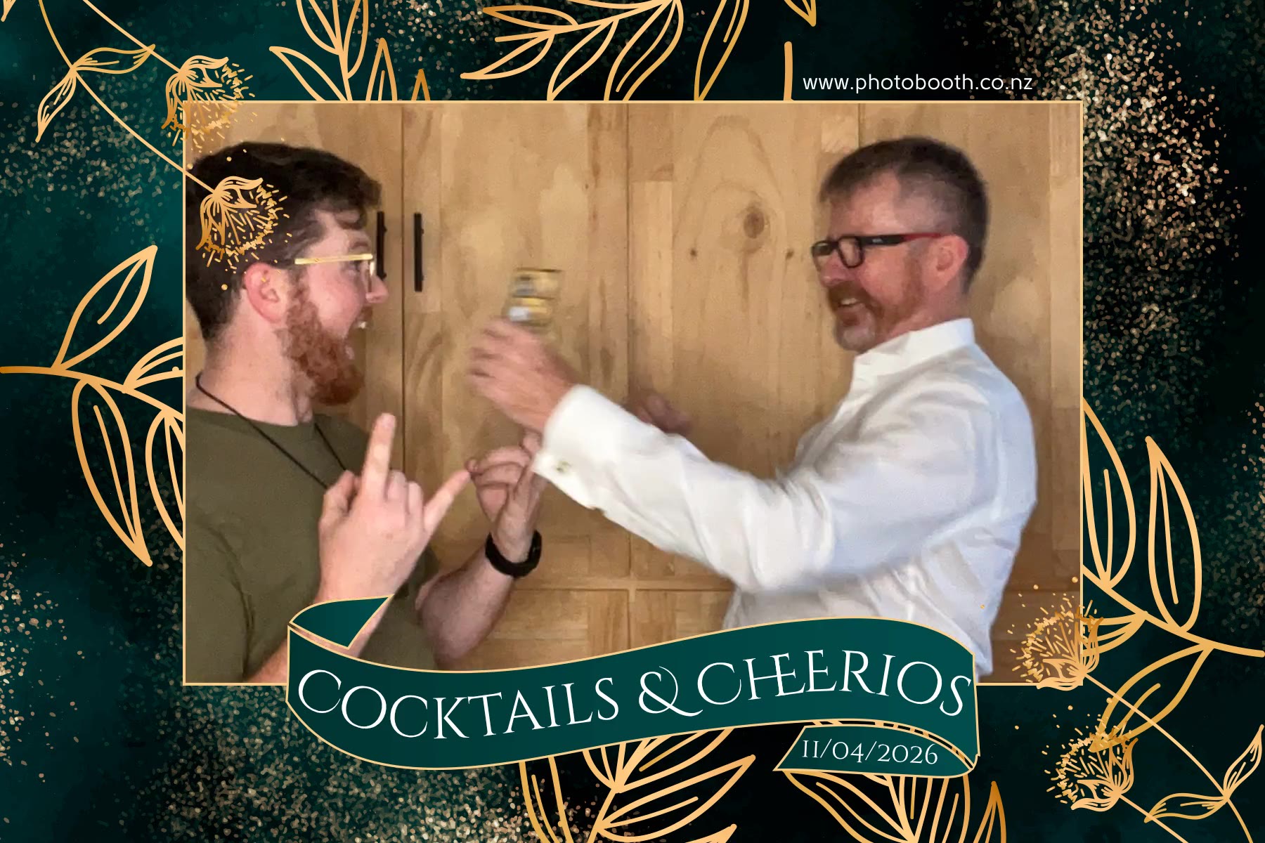 Cocktails and Cheerios photo booth video 2
