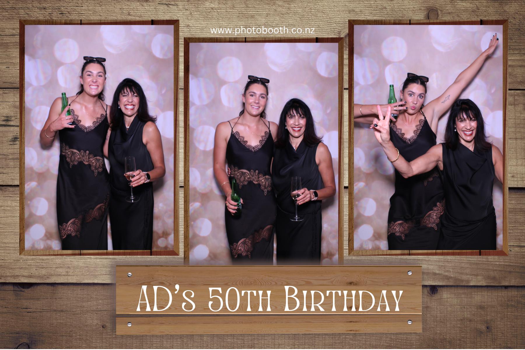 AD's 50th Birthday — Selfie Central photo booth