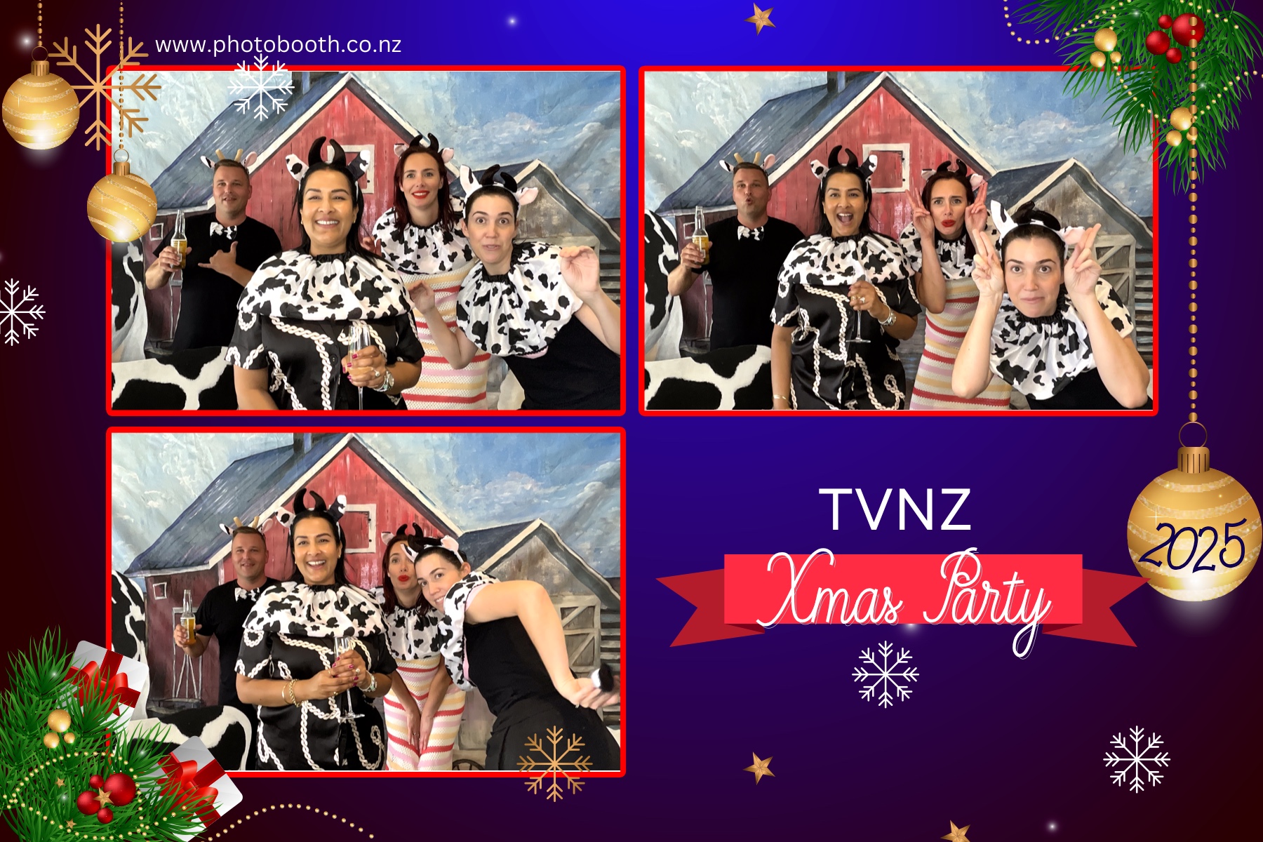 TVNZ Xmas Party — Selfie Central photo booth