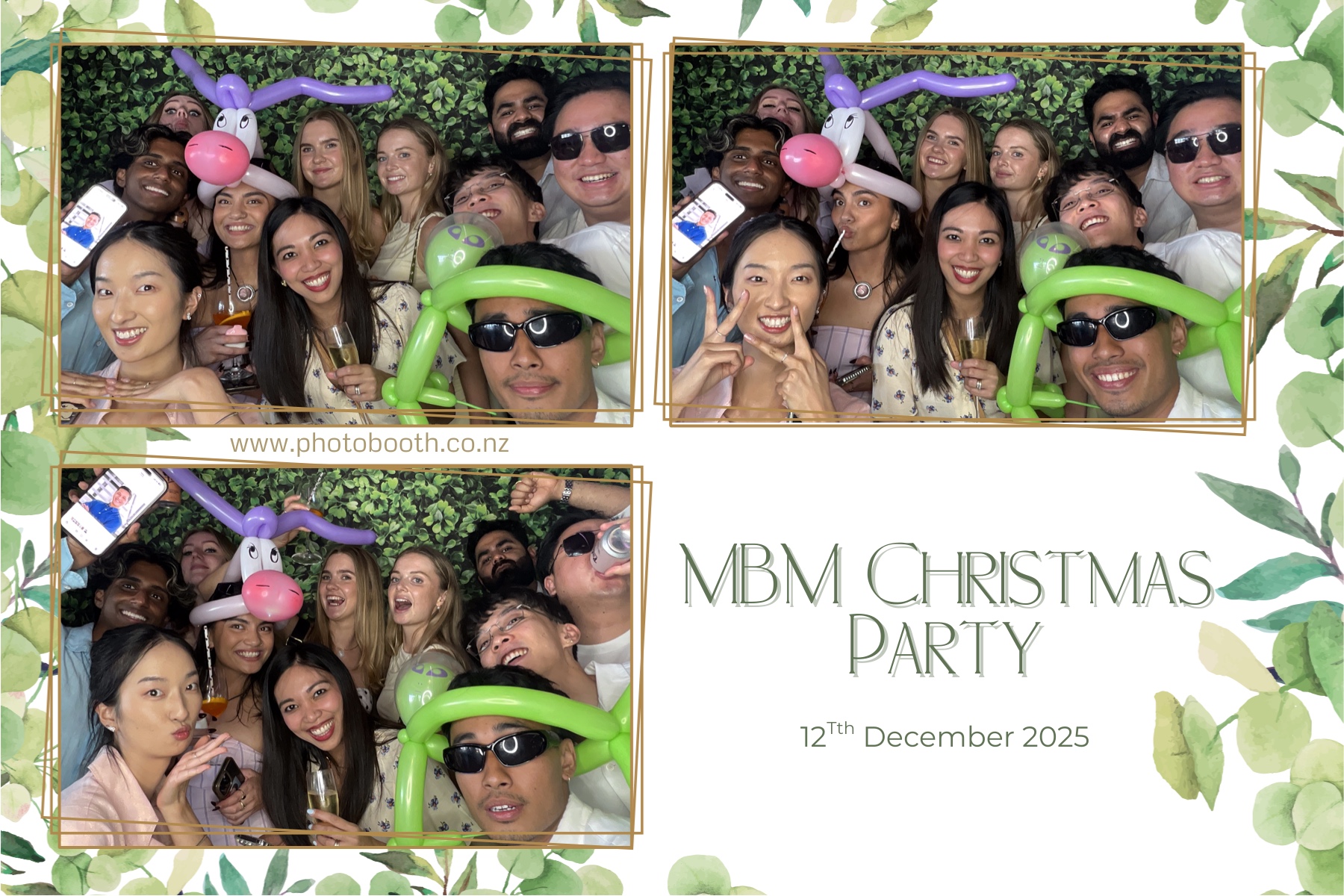 MBM Christmas Party — Selfie Central photo booth